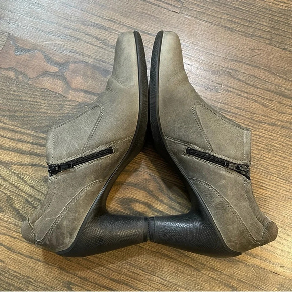 Ecco Sculpted Low Cut Ankle Leather Heeled Boots EU 41 - Picture 5 of 14